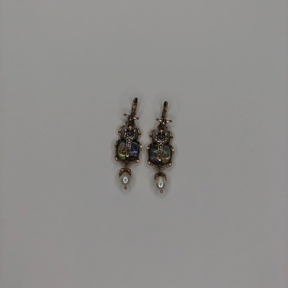Alexander McQueen scarab beetle earrings LAST ONE - Picture 4 of 6